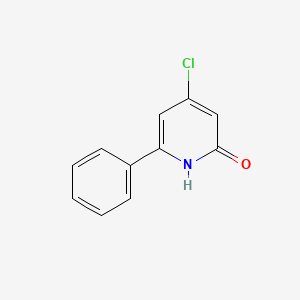 molecular formula C11H8ClNO B14118784 4-chloro-6-phenylpyridin-2(1H)-one 
