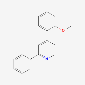 molecular formula C18H15NO B14118828 4-(2-Methoxyphenyl)-2-phenylpyridine 