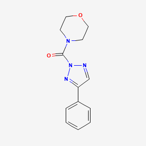 molecular formula C13H14N4O2 B14118890 Methanone, 4-Morpholinyl(4-phenyl-2H-1,2,3-triazol-2-yl)- 