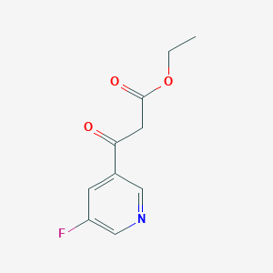 molecular formula C10H10FNO3 B1411891 Ethyl 3-(5-fluoropyridin-3-yl)-3-oxopropanoate CAS No. 1701680-11-6