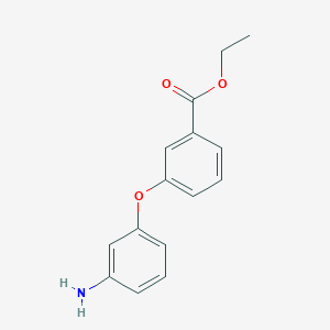 molecular formula C15H15NO3 B14118913 Ethyl 3-(3-aminophenoxy)benzoate 