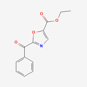molecular formula C13H11NO4 B14118953 Ethyl 2-benzoyloxazole-5-carboxylate 