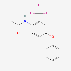 molecular formula C15H12F3NO2 B1411911 N-[4-Phenoxy-2-(trifluoromethyl)phenyl]acetamide CAS No. 1858255-86-3