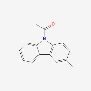 molecular formula C15H13NO B14119136 9H-Carbazole, 9-acetyl-3-methyl- CAS No. 33634-03-6