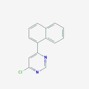 molecular formula C14H9ClN2 B14119199 4-Chloro-6-(naphthalen-1-yl)pyrimidine 