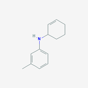 molecular formula C13H17N B14119255 N-(Cyclohex-2-en-1-yl)-3-methylaniline 