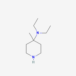molecular formula C10H22N2 B1411931 N,N-diethyl-4-methylpiperidin-4-amine CAS No. 1600919-94-5