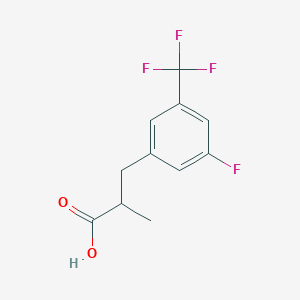 3-[3-Fluoro-5-(trifluoromethyl)phenyl]-2-methylpropanoic acid