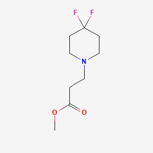 3-(4,4-Difluoropiperidin-1-yl)-propionic acid methyl ester