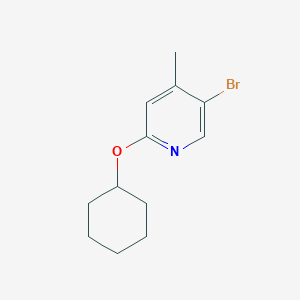 5-Bromo-2-(cyclohexyloxy)-4-methylpyridine