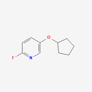 B1411948 5-(Cyclopentyloxy)-2-fluoropyridine CAS No. 1548168-11-1