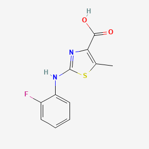 2-(2-Fluorophenylamino)-5-methylthiazole-4-carboxylic acid