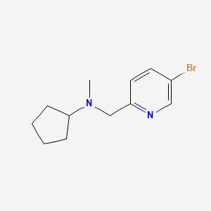 N-[(5-bromopyridin-2-yl)methyl]-N-methylcyclopentanamine