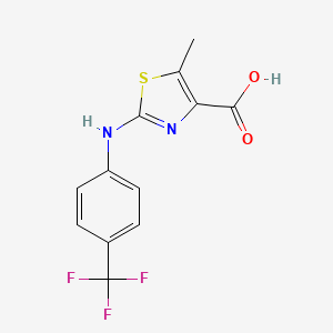 5-Methyl-2-(4-trifluoromethylphenylamino)-thiazole-4-carboxylic acid
