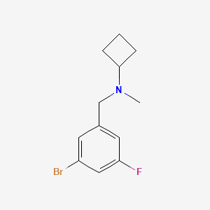 N-[(3-bromo-5-fluorophenyl)methyl]-N-methylcyclobutanamine