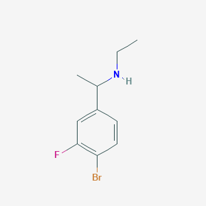 [1-(4-Bromo-3-fluorophenyl)ethyl](ethyl)amine