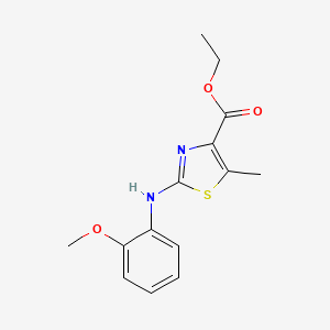 2-(2-Methoxyphenylamino)-5-methylthiazole-4-carboxylic acid ethyl ester