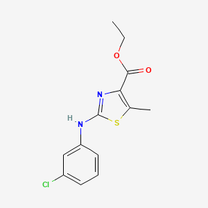 2-(3-Chlorophenylamino)-5-methylthiazole-4-carboxylic acid ethyl ester