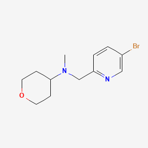 molecular formula C12H17BrN2O B1411970 N-[(5-bromopyridin-2-yl)methyl]-N-methyloxan-4-amine CAS No. 1774912-32-1