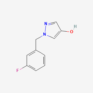 molecular formula C10H9FN2O B1411977 1-(3-Fluoro-benzyl)-1H-pyrazol-4-ol CAS No. 1598633-14-7