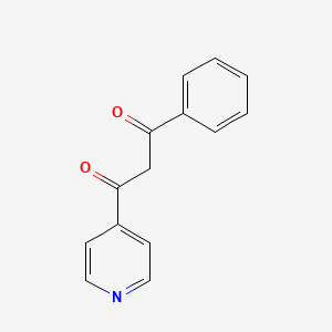 molecular formula C14H11NO2 B14119838 1-Phenyl-3-(4-pyridinyl)-1,3-propanedione CAS No. 6312-20-5