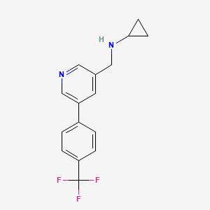 molecular formula C16H15F3N2 B1411984 Cyclopropyl-[5-(4-trifluoromethyl-phenyl)-pyridin-3-ylmethyl]-amine CAS No. 1776184-17-8