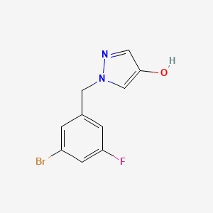 1-(3-Bromo-5-fluorobenzyl)-1H-pyrazol-4-ol