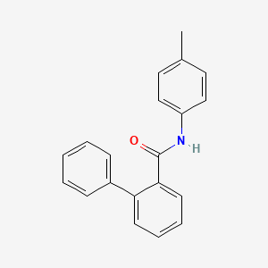molecular formula C20H17NO B14119923 N-4-Methylphenyl biphenyl-2-carboxamide 