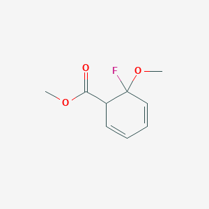 molecular formula C9H11FO3 B14119925 Methyl 6-fluoro-6-methoxycyclohexa-2,4-diene-1-carboxylate 