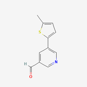5-(5-Methylthiophen-2-yl)pyridine-3-carbaldehyde