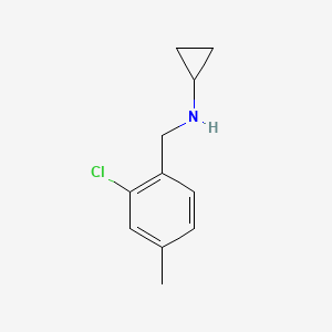 N-[(2-chloro-4-methylphenyl)methyl]cyclopropanamine