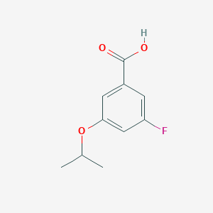 molecular formula C10H11FO3 B1411997 3-Fluoro-5-(propan-2-yloxy)benzoic acid CAS No. 1369879-36-6