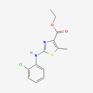 2-(2-Chlorophenylamino)-5-methylthiazole-4-carboxylic acid ethyl ester