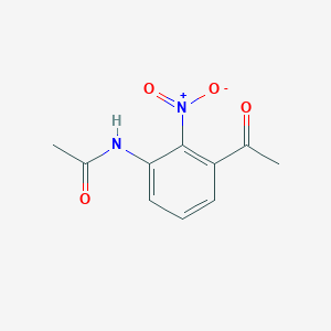 molecular formula C10H10N2O4 B14120018 N-(3-acetyl-2-nitrophenyl)acetamide CAS No. 92642-18-7
