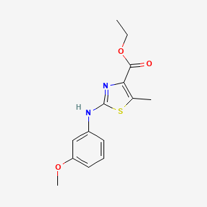 2-(3-Methoxyphenylamino)-5-methylthiazole-4-carboxylic acid ethyl ester
