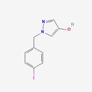 molecular formula C10H9IN2O B1412003 1-(4-Iodo-benzyl)-1H-pyrazol-4-ol CAS No. 1594819-28-9