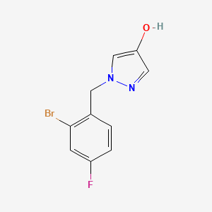 1-(2-Bromo-4-fluorobenzyl)-1H-pyrazol-4-ol