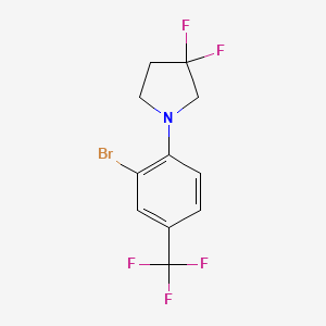 1-(2-Bromo-4-(trifluoromethyl)phenyl)-3,3-difluoropyrrolidine