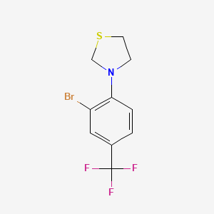3-(2-Bromo-4-(trifluoromethyl)phenyl)thiazolidine