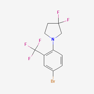 1-(4-Bromo-2-(trifluoromethyl)phenyl)-3,3-difluoropyrrolidine