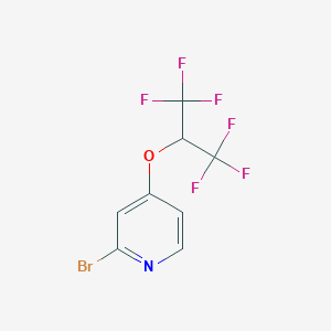 molecular formula C8H4BrF6NO B1412018 2-Bromo-4-(1,1,1,3,3,3-hexafluoropropan-2-yloxy)pyridine CAS No. 1779121-48-0