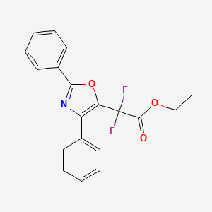 molecular formula C19H15F2NO3 B14120210 Ethyl (2,4-diphenyloxazol-5-yl)difluoroacetate 