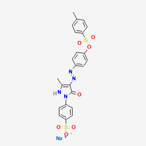 molecular formula C23H19N4NaO7S2 B14120287 C.I. Acid Yellow 76 CAS No. 6359-88-2