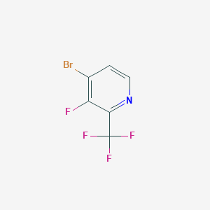 molecular formula C6H2BrF4N B1412043 4-Bromo-3-fluoro-2-(trifluoromethyl)pyridine CAS No. 1227600-30-7