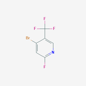 molecular formula C6H2BrF4N B1412044 4-Bromo-2-fluoro-5-(trifluoromethyl)pyridine CAS No. 1227600-03-4