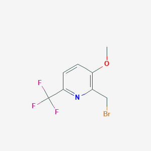 molecular formula C8H7BrF3NO B1412045 2-Bromomethyl-3-methoxy-6-(trifluoromethyl)pyridine CAS No. 1227584-04-4