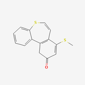 molecular formula C15H12OS2 B14120468 8-Methylthiodibenzothiepin-10(11H)-one 