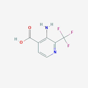 molecular formula C7H5F3N2O2 B1412052 3-Amino-2-(trifluoromethyl)isonicotinic acid CAS No. 1227598-54-0