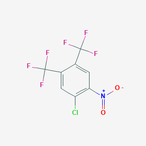 molecular formula C8H2ClF6NO2 B14120540 1-Chloro-2-nitro-4,5-bis(trifluoromethyl)benzene CAS No. 33784-31-5