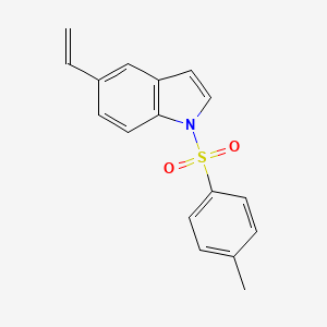 molecular formula C17H15NO2S B14120563 1-Tosyl-5-vinyl-1H-indole 
